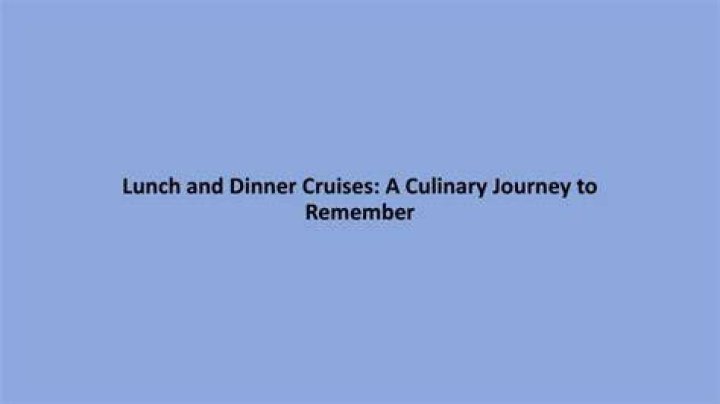 A Culinary Journey To Remember