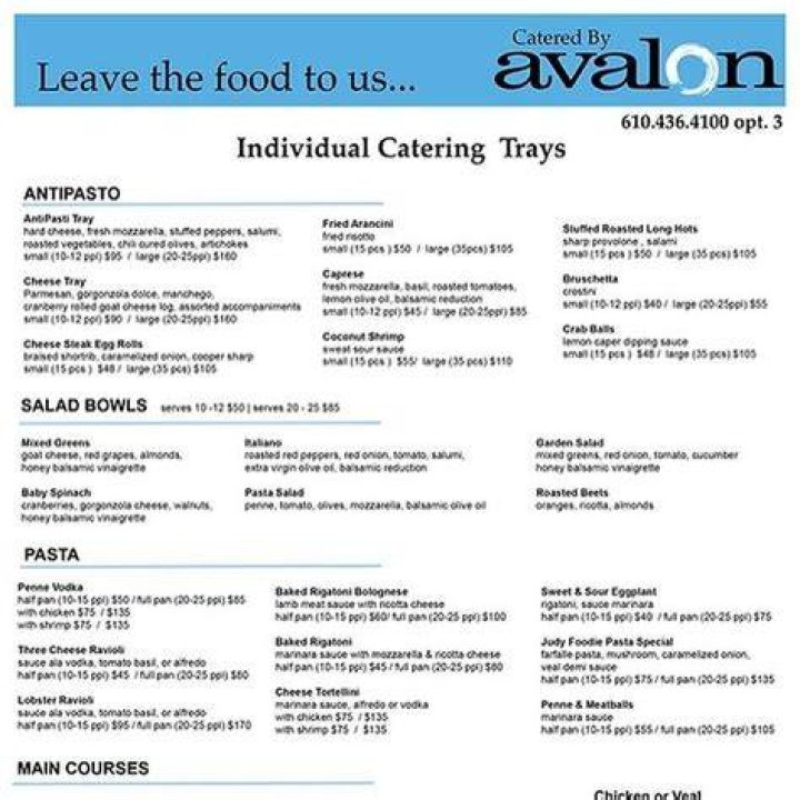 BAR AVALON, West Chester Menu, Prices & Restaurant Reviews Tripadvisor