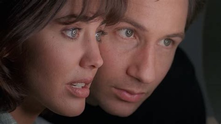 David Duchovny and Bobbie Phillips in The X Files (1993) FILM