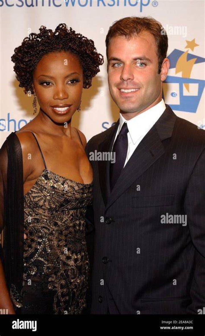 Heather Headley and her husband Brian Musso arrive at the Sesame