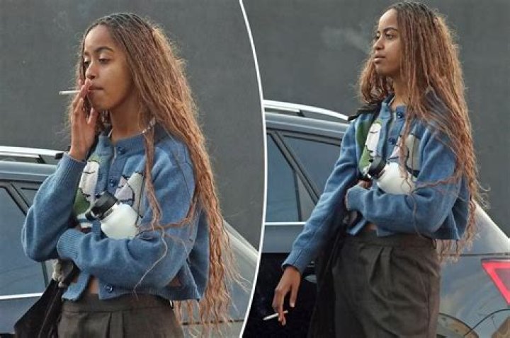 Malia Obama takes smoke break in LA weeks after sister Sasha was also