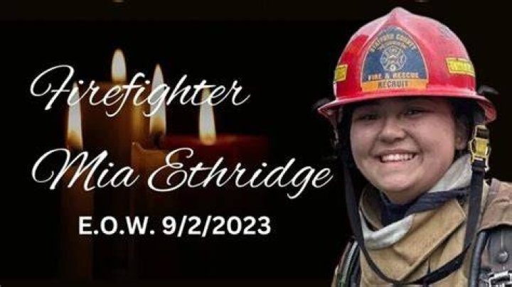 Louisa County Firefighter Mia Etheridge Accident Linked To Death Cause Mia Etheridge
