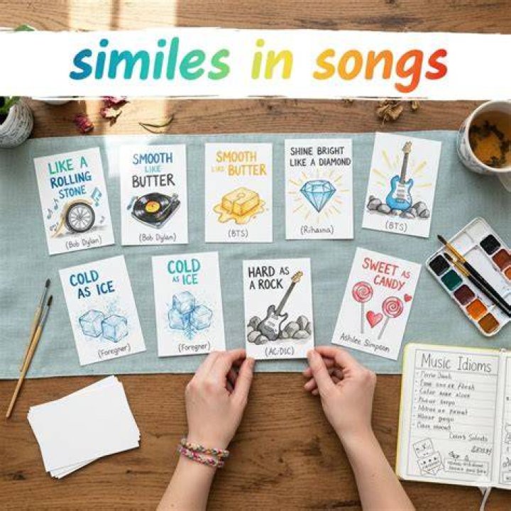 Similes in songs - songs with similes and metaphors