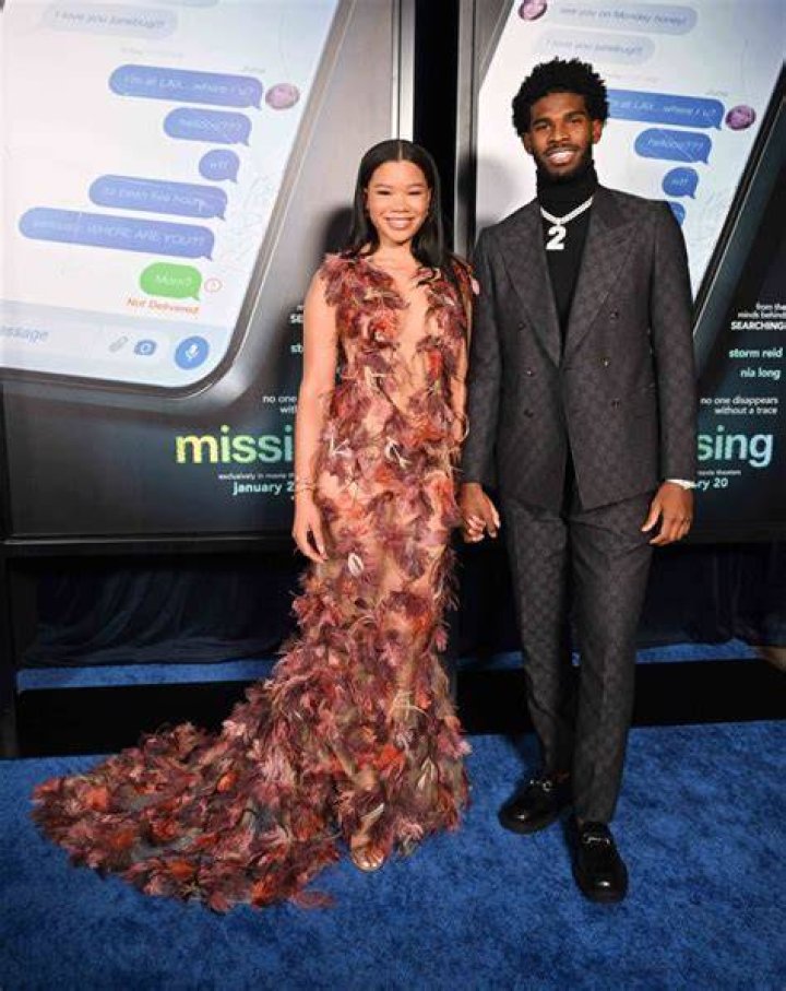 Storm Reid and Boyfriend Shedeur Sanders Make Red Carpet Debut